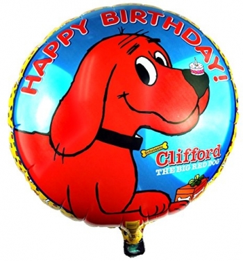 18" Foil - Birthday Clifford balloon foil balloons