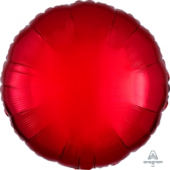 18" Foil Circle - Metalllic Red balloon foil balloons