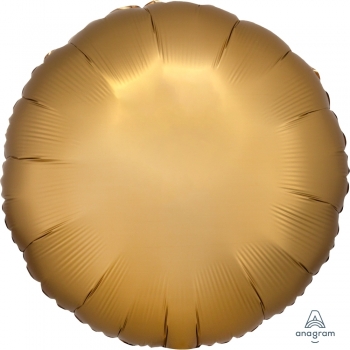 Foil Circle - Satin Luxeâ„¢ Gold Sateen Circle balloon ANAGRAM
