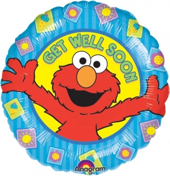 18" Foil - Get Well - Elmo balloon foil balloons