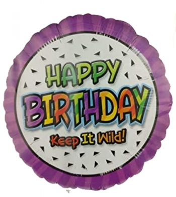Foil - Happy Birthday Keep It Wild! balloon AMSCAM