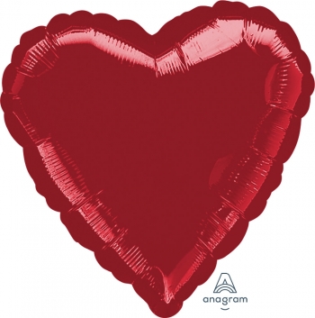 Foil Heart Burgundy Red balloon ANAGRAM