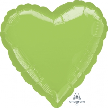 18" Foil Heart - Metallic Lime Green balloon foil balloons