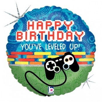 Game Controller Birthday You've Leveled Up! balloon BETALLIC