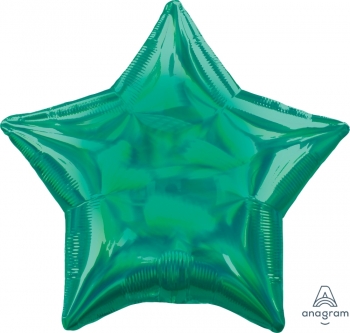 18" Iridescent Green Star balloon foil balloons