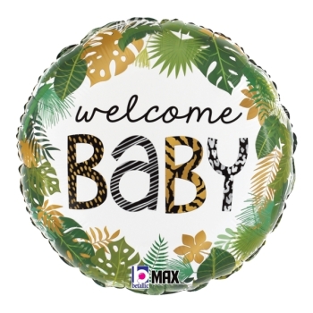 18" Jungle Welcome Baby Balloon foil balloons