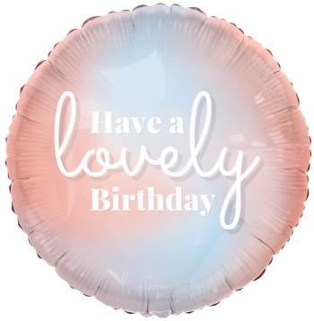 18" Lovely Birthday balloon foil balloons