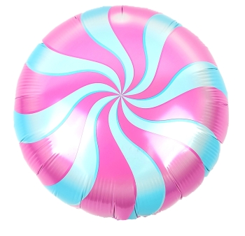 Pink Candy Swirl balloon ECONO