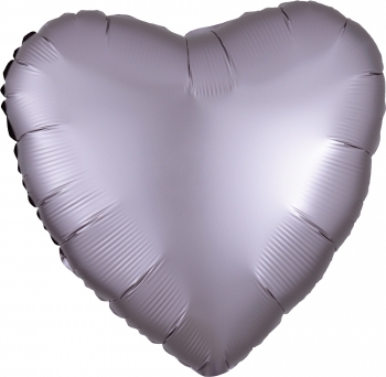 18" Satin Luxe Greige Heart balloon foil balloons