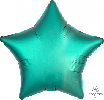 18" Satin Luxe Jade Star Green balloon foil balloons