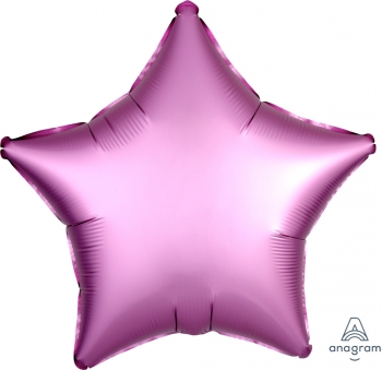 Satin Luxe Flamingo Pink Star balloon ANAGRAM