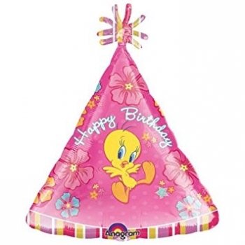 18" Shape Personalized Birthday Tweety Flowers balloon foil balloons
