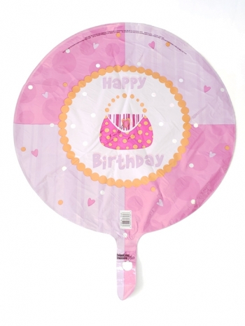 18" VLP Birthday Girl Purse balloon foil balloons
