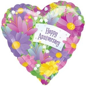 18" VLP Happy Anniversary Bouquet balloon foil balloons