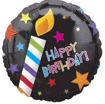 18" VLP Happy Birthday Candle balloon foil balloons
