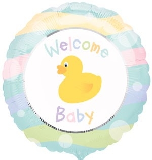 18" VLP Welcome Baby balloon foil balloons