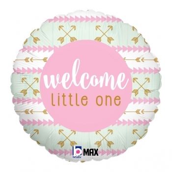 Welcome Little One - Pink BETALLIC