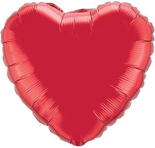 Foil Red Heart Metallic Red balloon ANAGRAM