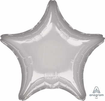 Foil Star - Metallic Silver balloon ANAGRAM