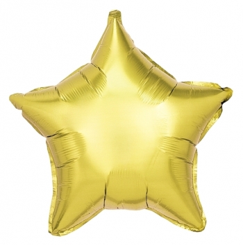 White Gold Star Balloon BETALLIC
