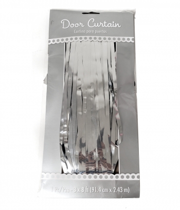 Curtains Metallic 3ftx8ft - Silver