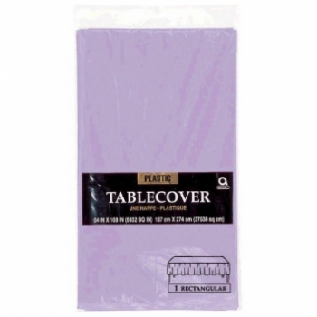 (1) Table cover Rect 54" x 108" - Lavender tableware