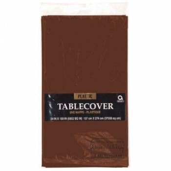 (1) Tablecover Rect 54" x 108"- Brown* 
