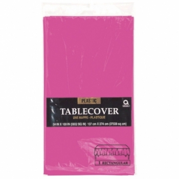 (1) Tablecover Rect 54" x 108" -Magenta* tableware