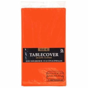 (1) Tablecover Rect 54" x 108" - Orange* tableware