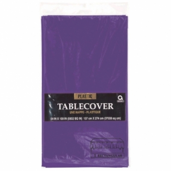 (1) Tablecover Rect 54" x 108" - Purple* tableware