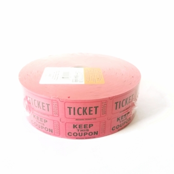 (2000) Double Tickets - RED party supplies