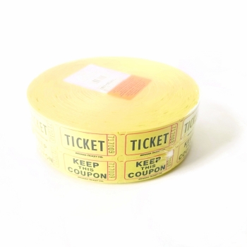 (2000) Double Tickets - Yellow party supplies