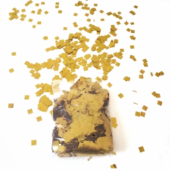 (200gr) Metallic Gold Square Confetti decorations