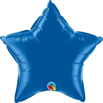 Foil Dark Blue Star balloon QUALATEX