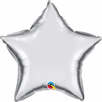 20" Foil Star Silver balloon  Balloon