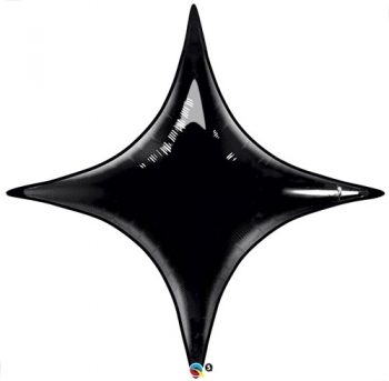 20" Starpoint - Onyx Black - Air Fill Airfill  Balloon