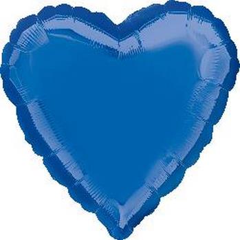 18" Foil Heart - Dark Blue balloon foil balloons