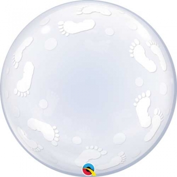 22" Bubble Baby Footprint other balloons