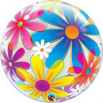 22" Bubble - Fanciful Flowers other balloons