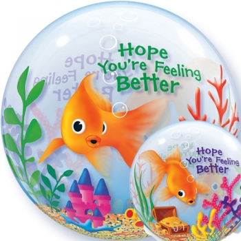 22" Bubble - Feeling Better Fish Bowl other balloons