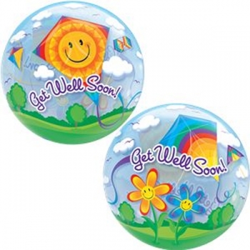22" Bubble - Get Well Soon! Kites other balloons