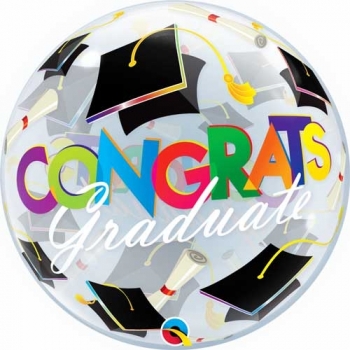 22" Bubble - Graduation Congrats other balloons