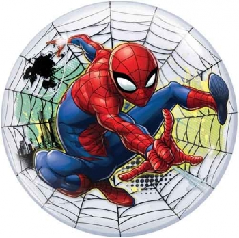 22" Bubble Spiderman Web Sling other balloons