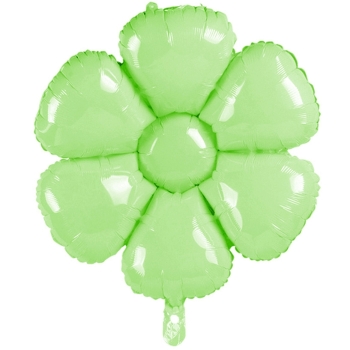 22" Daisy Flower Lime Green Balloon Air-Fill unpacked foil balloons