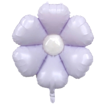 22" Daisy Flower Pastel Lilac Balloon Air-Fill unpacked foil balloons