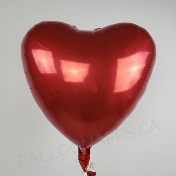 18" Foil Red Heart Metallic Red balloon foil balloons