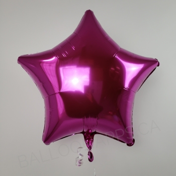 19" Foil Star - Fuchsia balloon foil balloons