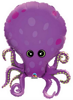 Foil Shape - Amazing Octopus balloon QUALATEX
