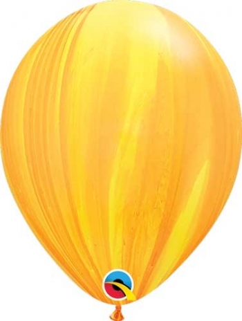 (25) 11" Yellow/Orange - Super Agate balloons latex balloons