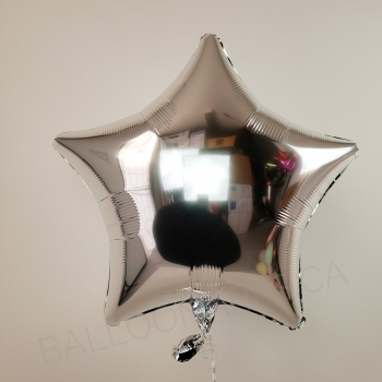 19" Foil Star - Metallic Silver balloon foil balloons